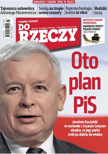 Okładka tygodnika „Do Rzeczy” nr 27/2015 (126)