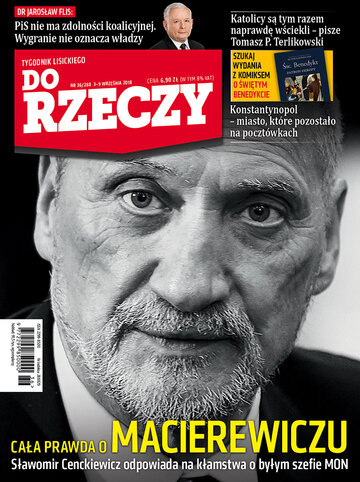 Okładka tygodnika „Do Rzeczy” nr 36/2018 (288)