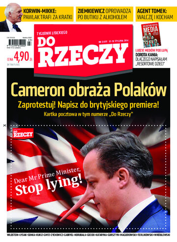 Okładka tygodnika „Do Rzeczy” nr 3/2014 (51)