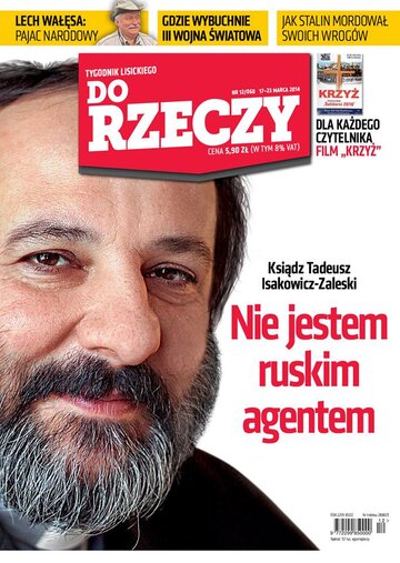 Okładka tygodnika „Do Rzeczy” nr 12/2014 (60)