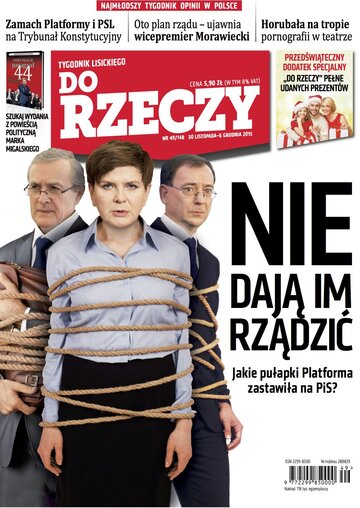 Okładka tygodnika „Do Rzeczy” nr 49/2015 (148)