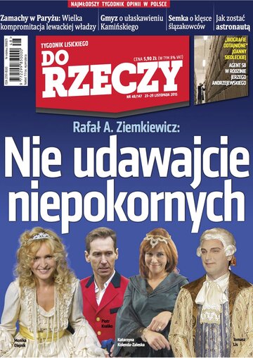 Okładka tygodnika „Do Rzeczy” nr 48/2015 (147)