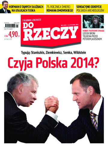 Okładka tygodnika „Do Rzeczy” nr 1/2014 (49)