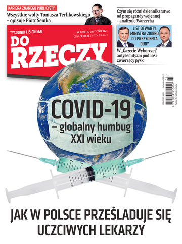 Okładka tygodnika „Do Rzeczy” nr 3/2023 (510)