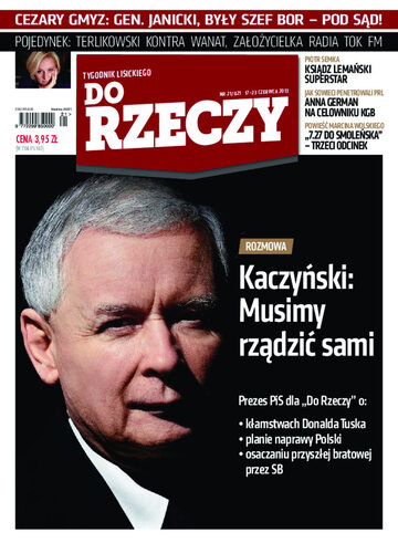 Okładka tygodnika „Do Rzeczy” nr 21/2013 (21)